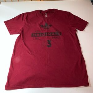 adidas Originals Maroon Short Sleeve Graphic Tee